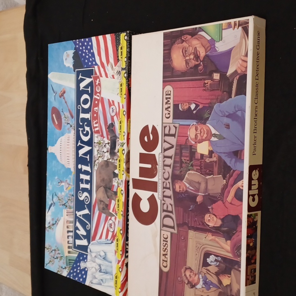1986 clue and Washington in a box